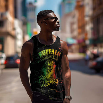 Reggae King Buffalo Soldier Men Tank Top Honoring The Legend LT05