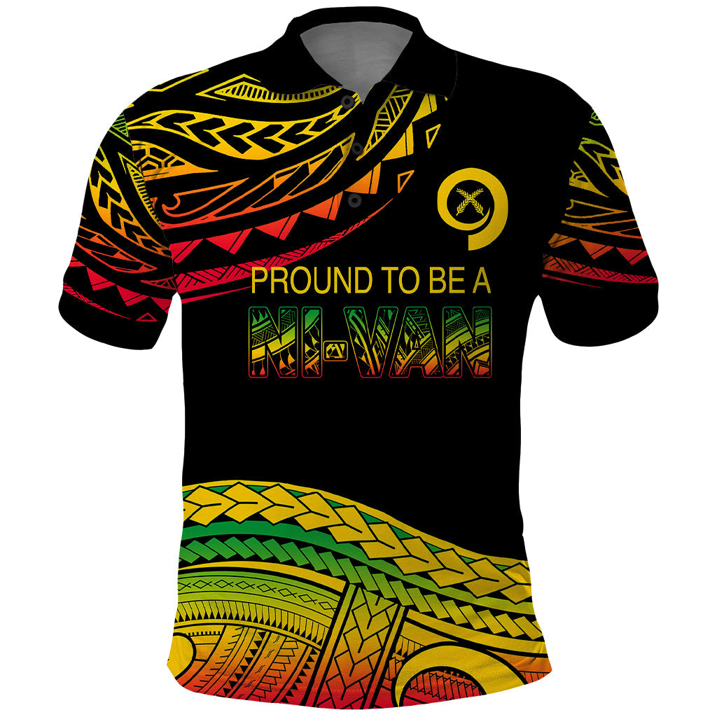 Custom Tribal Vanuatu Polo Shirt Pround To Be A Ni Van LT6