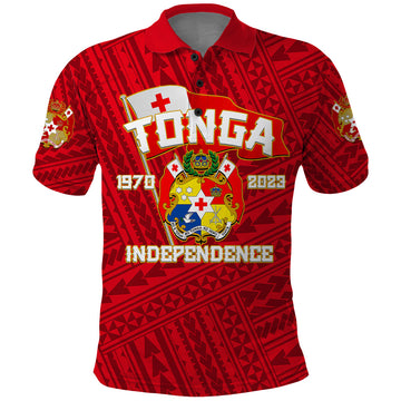 Tonga Independence Polo Shirt 2023 Red Style LT6