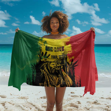 Legend Bob Personalized Sarong Reggae Grunge LT7