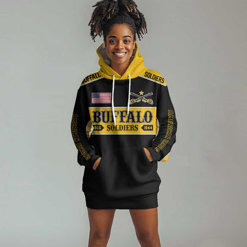 Personalised Buffalo Soldiers Hoodie Dress History of Heroes LT7