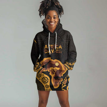 Africa Day Personalized Hoodie Dress Ethnic Retro Style LT7
