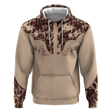 Cowboys Wild West Hoodie Cow Prints LT7