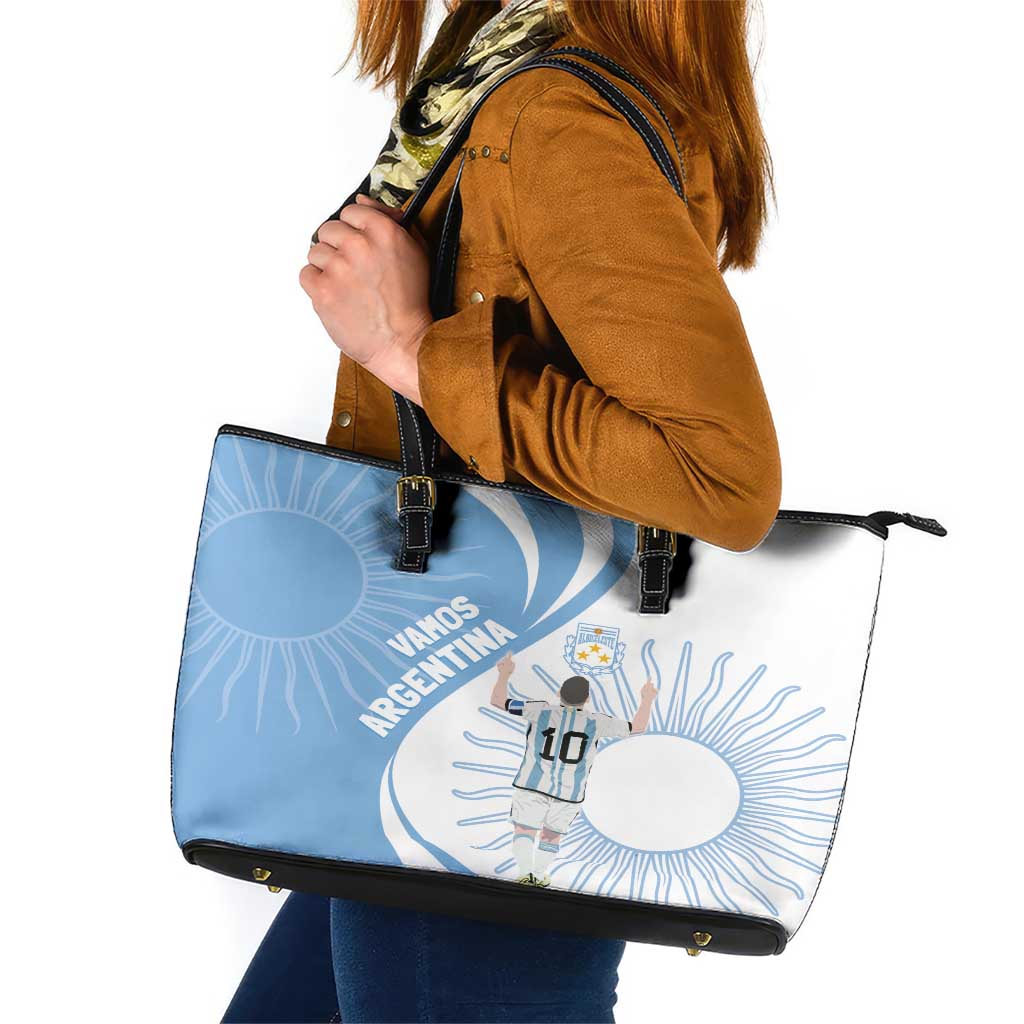 Argentina La Albiceleste Leather Tote Bag Vamos Argentina LT7