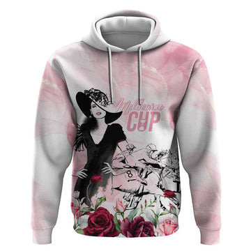 Melbourne Horse Racing Cup Pink Out Derby Hoodie LT7