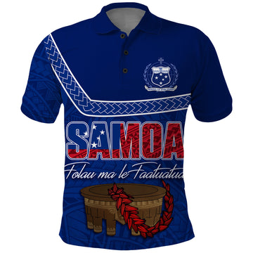 Custom Samoa Polo Shirt Independence Day Kava And Ula Fala Sail With Faith LT7