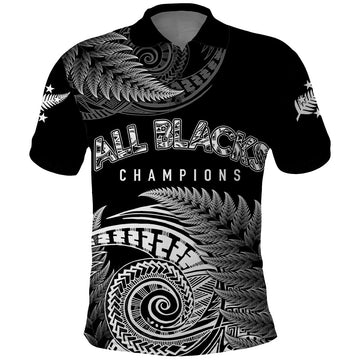 New Zealand Rugby 2023 Polo Shirt Aotearoa Silver Ferns Champions LT7