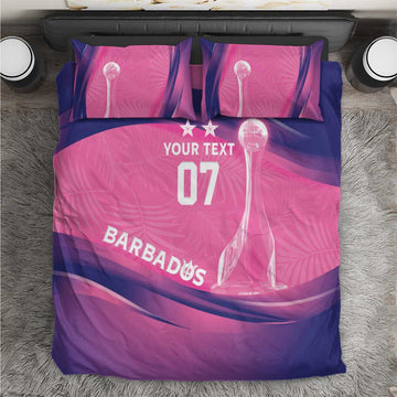 Afro-Barbadians Cricket Custom Bedding Set Royal Champions - Tropical Vibes LT7
