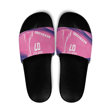 Barbados Cricket Custom Slide Sandals Royal Champions - Tropical Vibes LT7