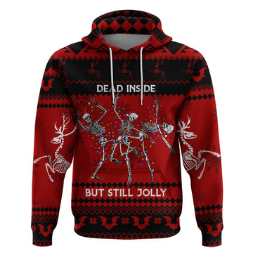 Christmas Hoodie Jolly Skull Merry Creepmas LT7