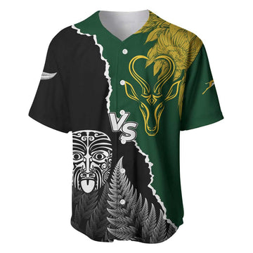 Personalised New Zealand Vs South Africa Rugby Baseball Jersey Rivals Dynamics LT7