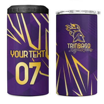 Afro-Trinbago Cricket Custom 4 in 1 Can Cooler Tumbler TKR Quadruple Champion LT7