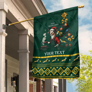 Personalised South Africa Garden Flag Springbok Christmas Braai LT7