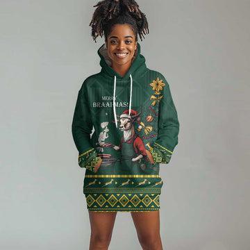 Personalised South Africa Hoodie Dress Springbok Christmas Braai LT7