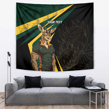 South Africa Bokke Personalised Tapestry Mascot Dynamic LT7