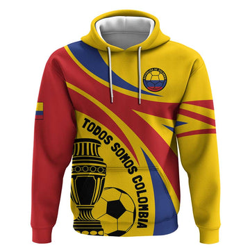Colombia Football Custom Hoodie Todos Somos Colombia LT7