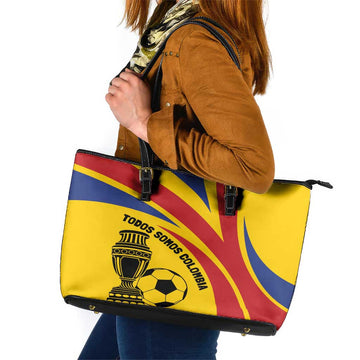 Colombia Football Leather Tote Bag Todos Somos Colombia LT7