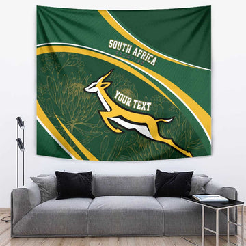 South Africa Rugby Personalized Bokke Tapestry Springboks - Stronger Together LT7