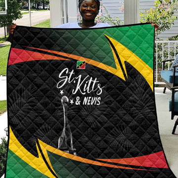 St Kitts and Nevis Cricket Afro Quilt Go Patriots Go Champions LT7