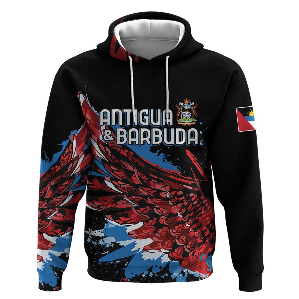 Antigua and Barbuda Cricket Custom Hoodie Falcons Wings - Take Off LT7