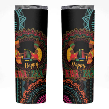 Africa Happy Kwanzaa Skinny Tumbler Nguzo Saba LT7
