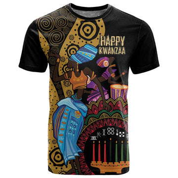 Africa Happy Kwanzaa T shirt Tribal Dance LT7