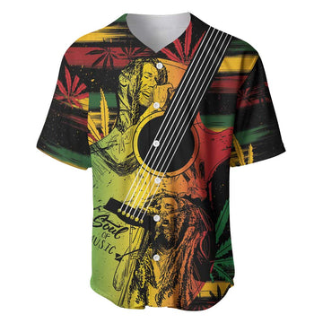 Personalised Afro Reggae Baseball Jersey Soul of Music Sketch Style LT7