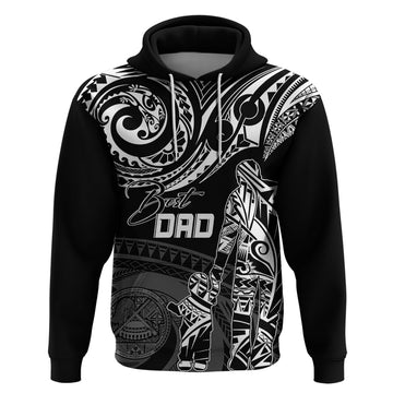 Personalised Father's Day American Samoa Hoodie Polynesian Dad & Kid LT7