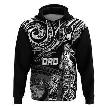 Personalised Father's Day Tonga Hoodie Polynesian Dad & Kid LT7