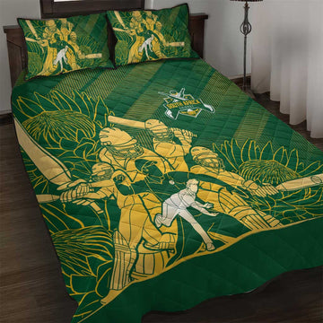 South Africa Cricket Champion Quilt Bed Set Proteas Rock The World LT7