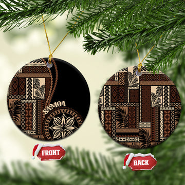 Samoa Siapo Motif Ceramic Ornament Classic Style - Black Ver LT7