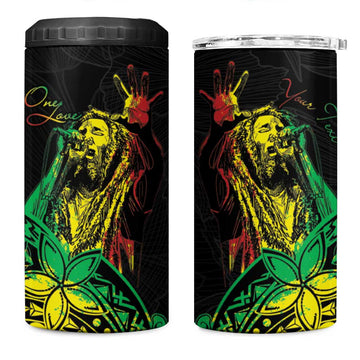 Personalised Jawaiian Reggae 4 in 1 Can Cooler Tumbler Afro-Polynesian Style LT7