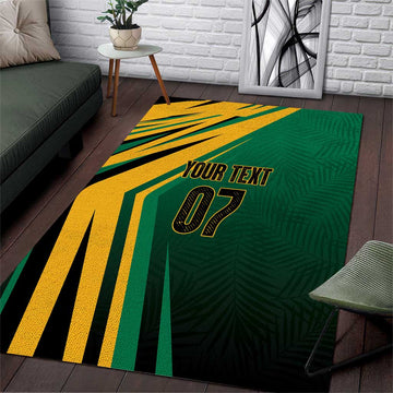 Afro-Jamaican Tropical Palm Personalized Area Rug LT7