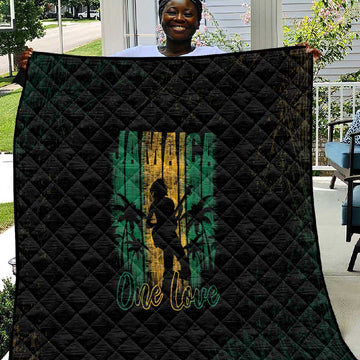 Afro-Jamaican One Love Grunge Quilt Jamrock LT7