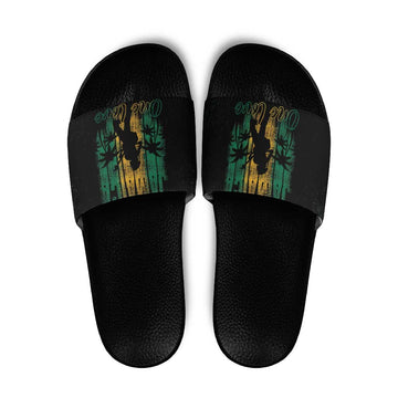 Jamaica One Love Grunge Slide Sandals Jamrock LT7