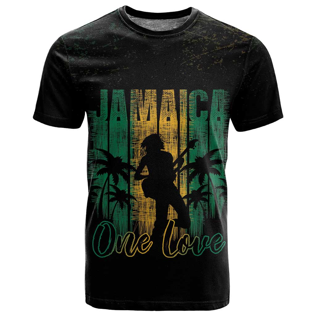 Afro-Jamaican One Love Grunge T shirt Jamrock LT7