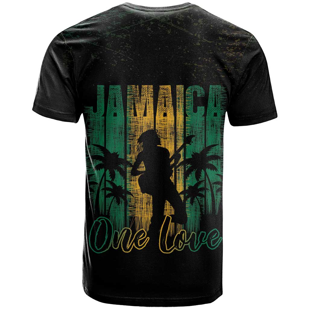 Afro-Jamaican One Love Grunge T shirt Jamrock LT7