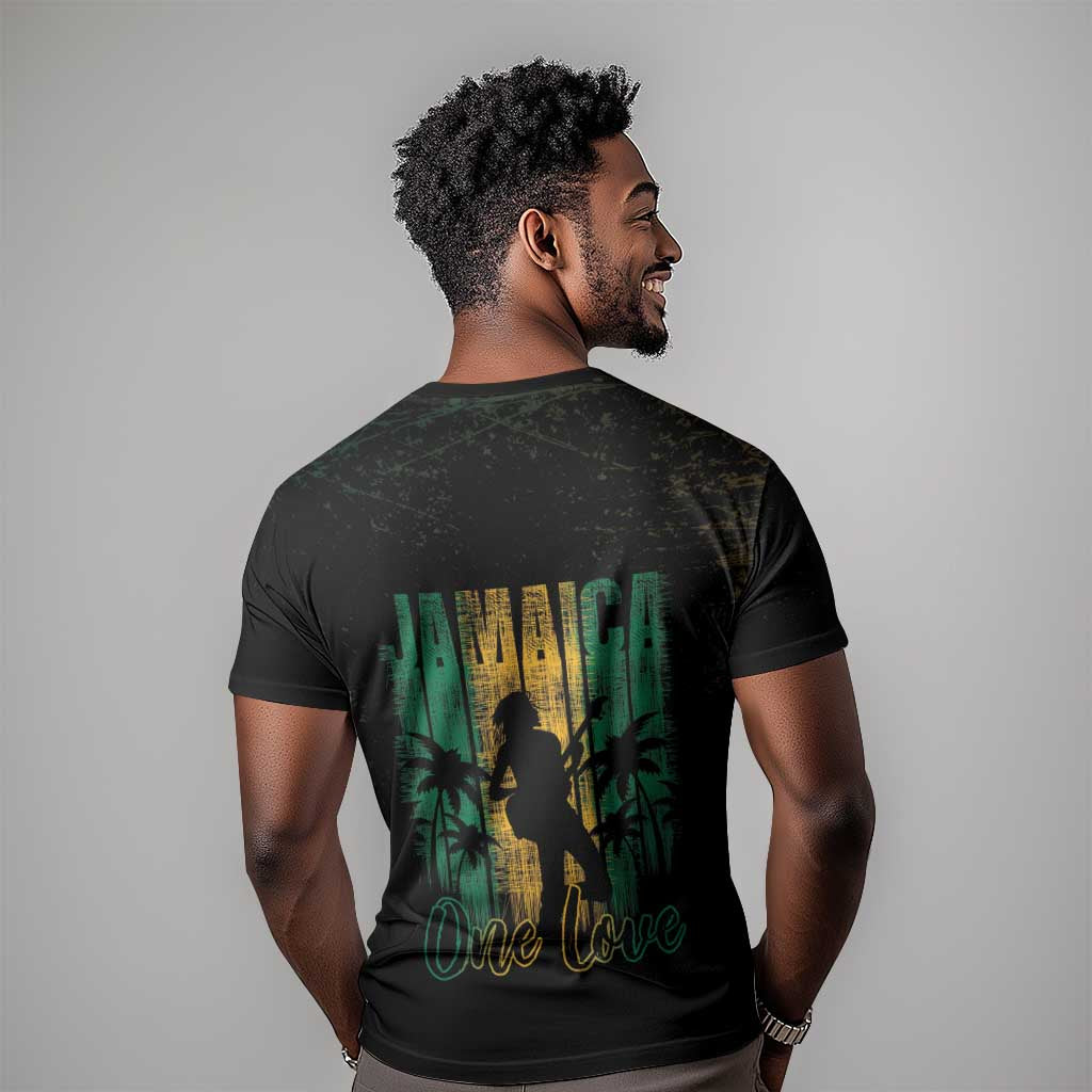 Afro-Jamaican One Love Grunge T shirt Jamrock LT7