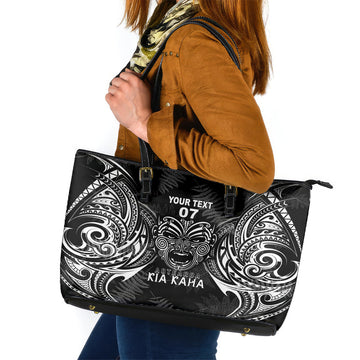 New Zealand Rugby Leather Tote Bag 2023 World Cup Aotearoa Create History LT7