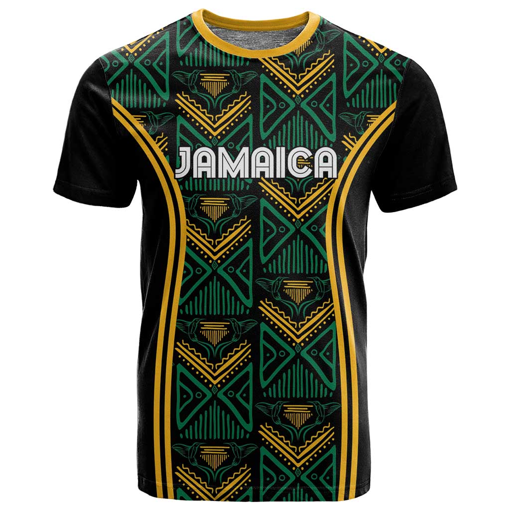 Afro-Jamaica Custom T shirt Reggae Boyz Ethnic Motifs LT7