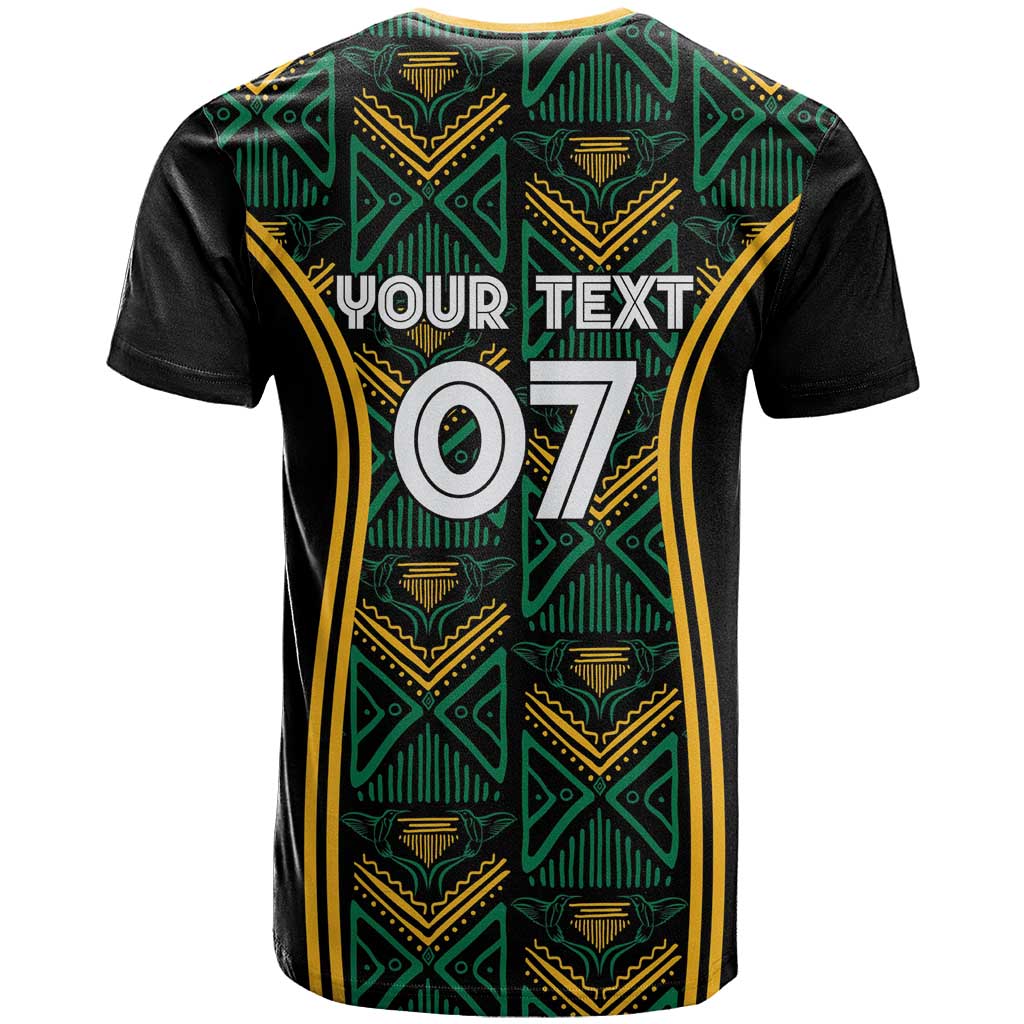Afro-Jamaica Custom T shirt Reggae Boyz Ethnic Motifs LT7