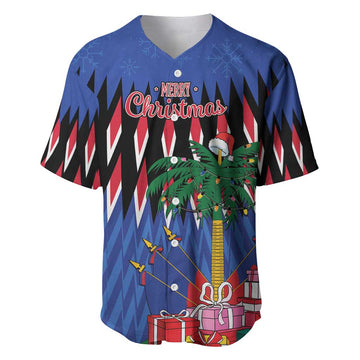 Haiti Afro Christmas Personalized Baseball Jersey Festive Vibes LT7