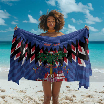 Haiti Afro Christmas Personalized Sarong Festive Vibes LT7