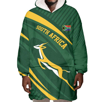 Personalized South Africa Bokke Wearable Blanket Hoodie Minimalism Style LT7