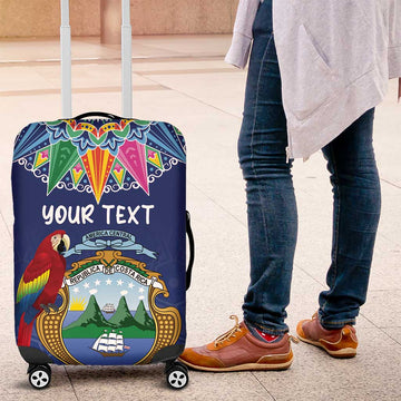 Pura Vida Costa Rica Personalized Luggage Cover Oxcart Ornate Inspired LT7