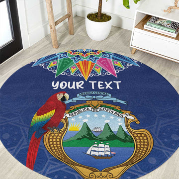 Pura Vida Costa Rica Personalized Round Carpet Oxcart Ornate Inspired LT7
