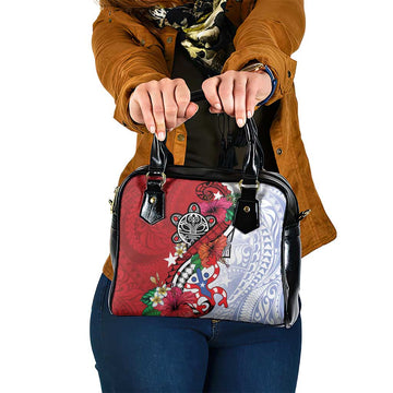 Puerto Rico Boricua Shoulder Handbag Taino - Polynesia Tribal Mix LT7