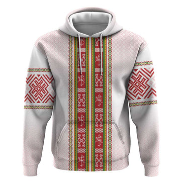 Lithuania Folk Pattern Vytis Motif Hoodie LT7