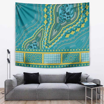 Dashiki Tapestry Luxury Afro - Teal LT7