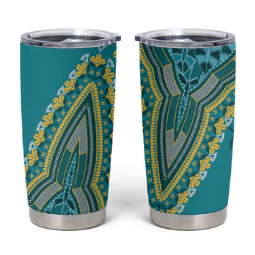 Dashiki Tumbler Cup Luxury Afro - Teal LT7